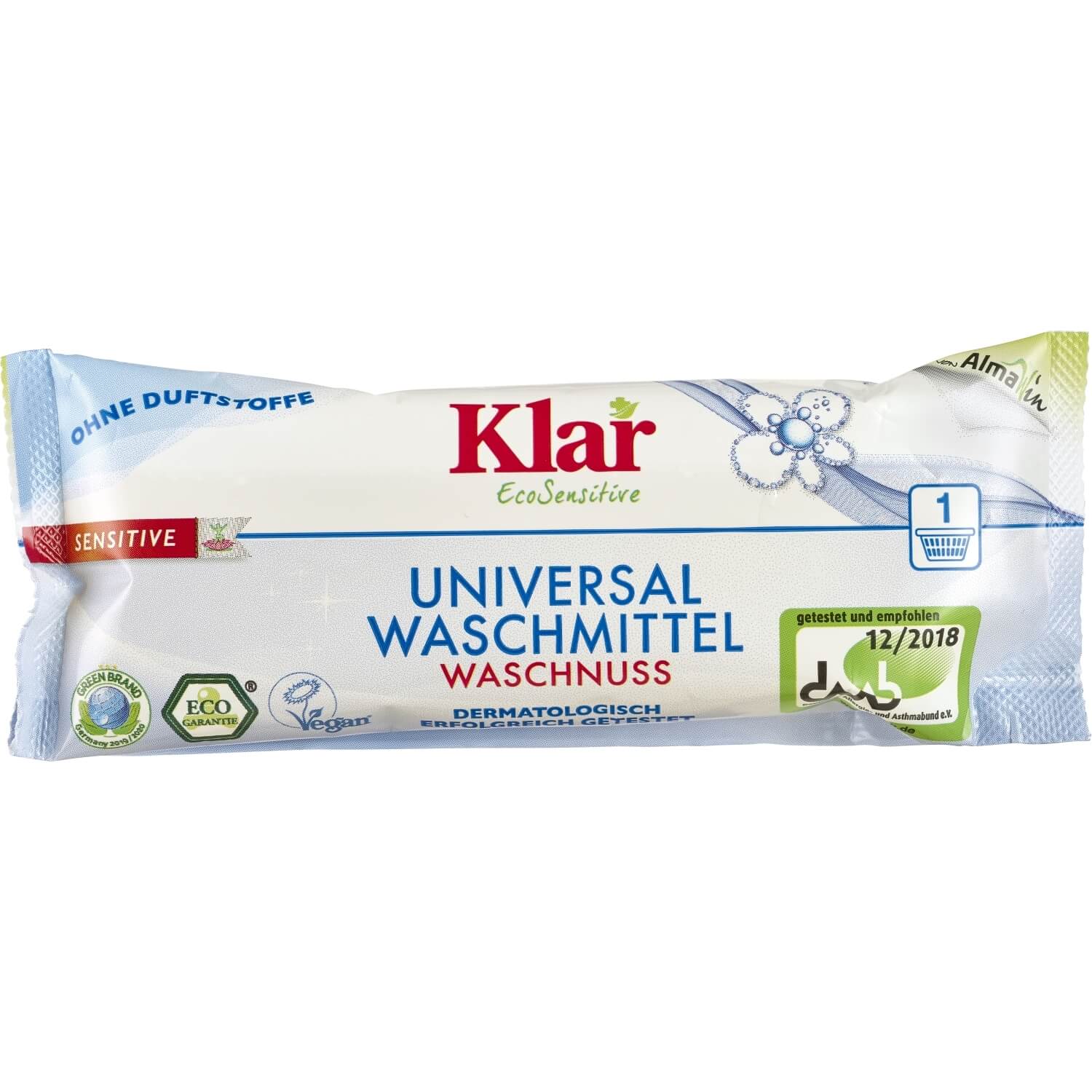 Klar Universal Waschmittel Waschnuss, 45 ml